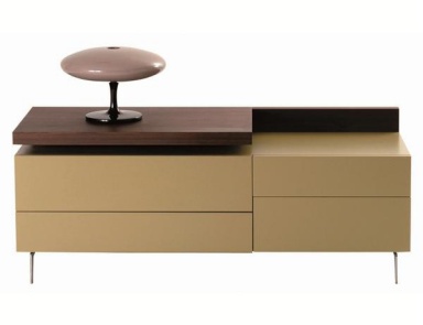 Dresser with metal legs, Echoes Chest of drawers - Roche Bobois