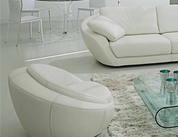 Swivel chair with a hidden frame, Grand Voile - Roche Bobois