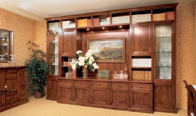 Wall frame made of solid cherry and walnut Galileo, Bamax