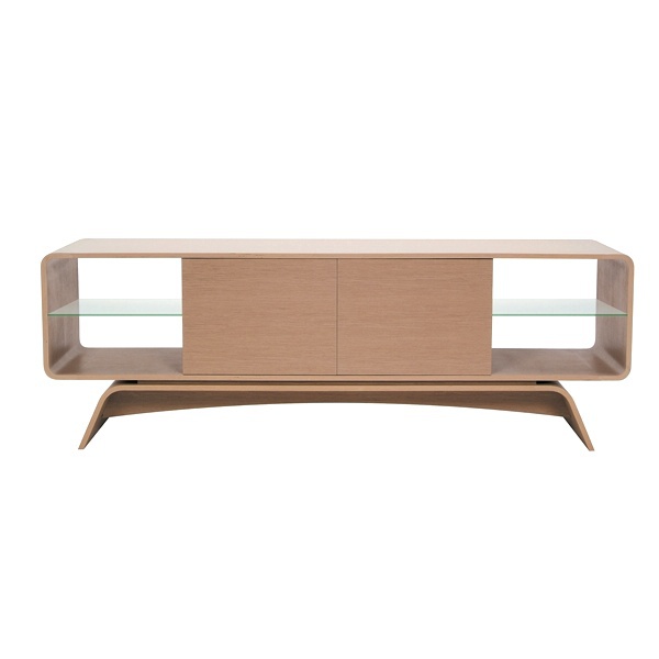 Dresser with glass shelf, Origami - Roche Bobois