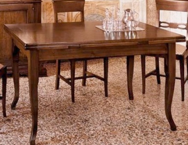 Dining table-transformer solid walnut A825, Moletta Mobili