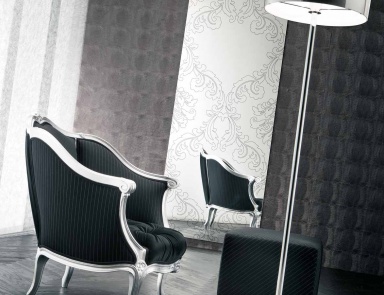 Armchair with pouf, Pacini & Cappellini