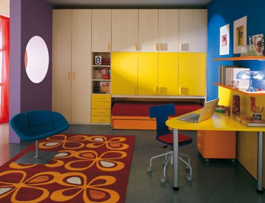 Wall children of chipboard and melamine, Julia Arredamenti