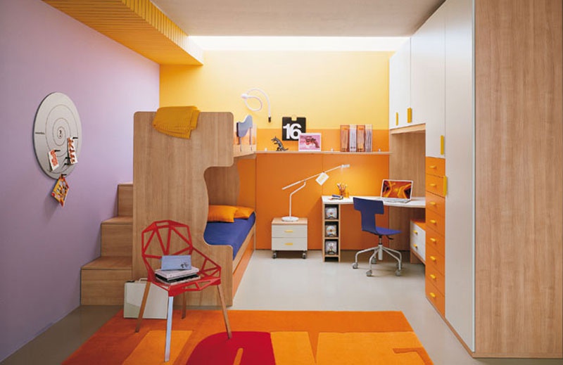 Wall children of chipboard and melamine, Julia Arredamenti