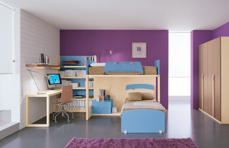 Wall children of chipboard and melamine, Julia Arredamenti