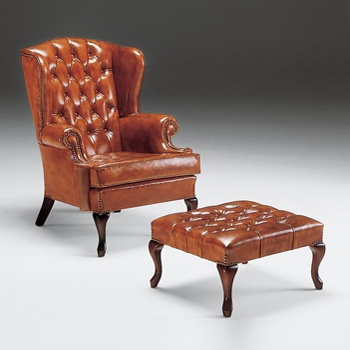 Armchair with Ottoman leg, Origgi Salotti