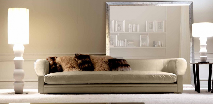 The four-seater sofa with a hidden frame Henry, Ulivi