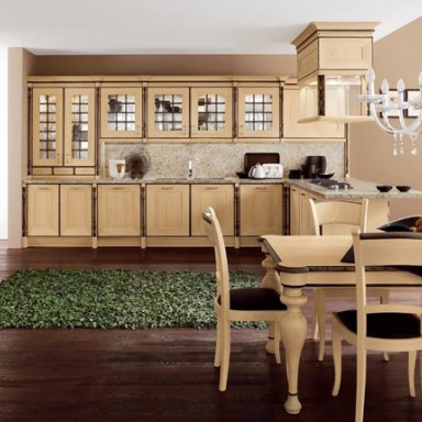 Kitchen (kitchen set) Rovere Champagne