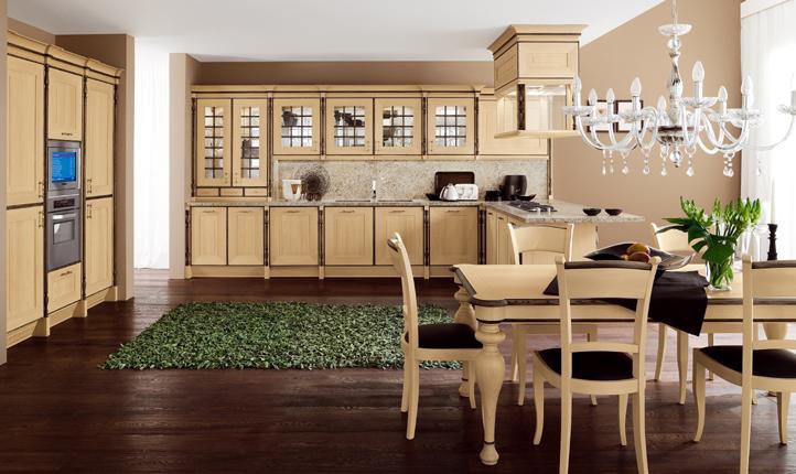 Kitchen (kitchen set) Rovere Champagne, Bamax