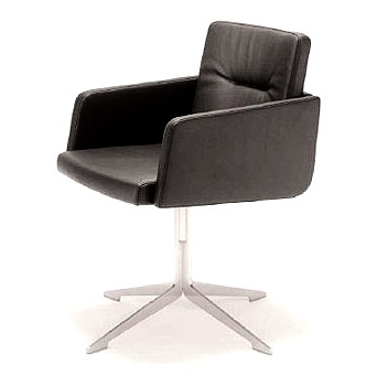 A chair on metal base, Rolf Benz