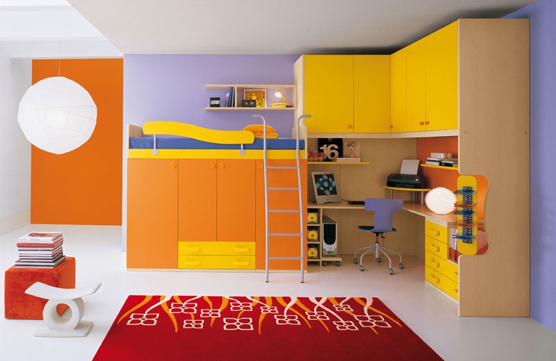 Wall children of chipboard and melamine, Julia Arredamenti