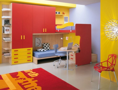 Wall children of chipboard and melamine, Julia Arredamenti