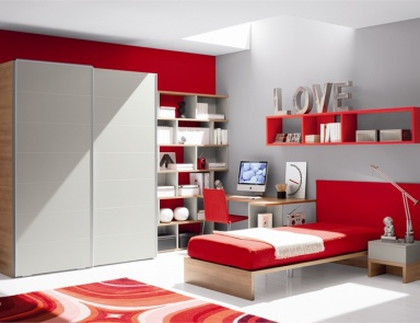 Wall children of chipboard and melamine, Julia Arredamenti