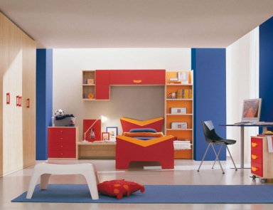 Wall children of chipboard and melamine, Julia Arredamenti