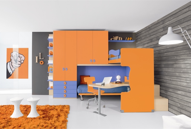 Wall children of chipboard and melamine, Julia Arredamenti