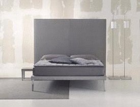 EBRIDI bed RETROLETTO HIGH TESSILE, Orizzonti