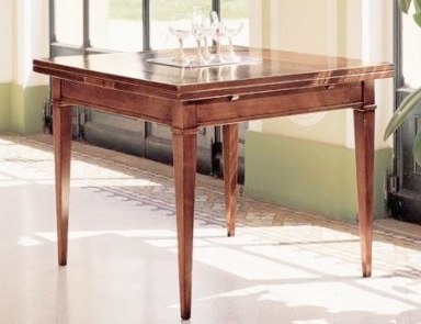Dining table-transformer solid walnut C721, Moletta Mobili