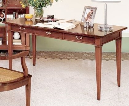 Desk with a body of solid walnut C742, Moletta Mobili