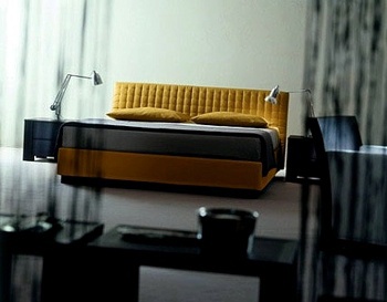 The SIMILAN TRAPUNTATO bed, Orizzonti