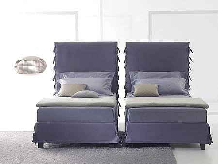 The HIGH WHITE bed, LETTO SINGOLO, Orizzonti