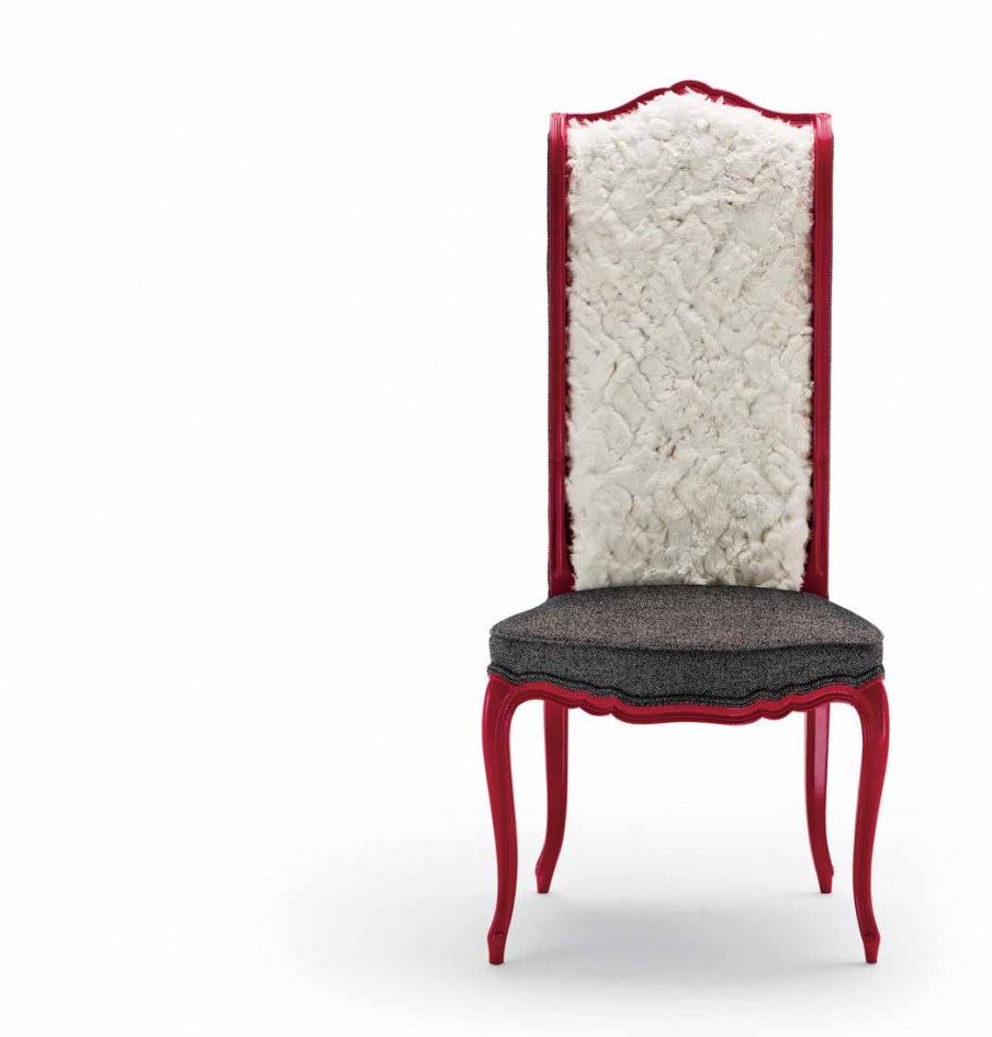 Chair with high back, Pacini & Cappellini
