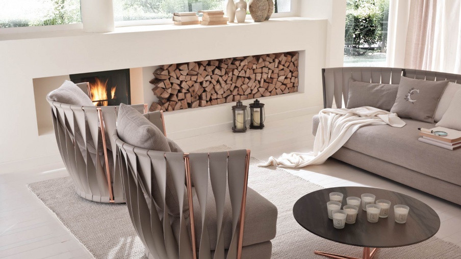 Double sofa, sofa Twist - Cantori