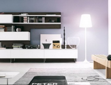 Modular system for TV with a dining table, Novamobili