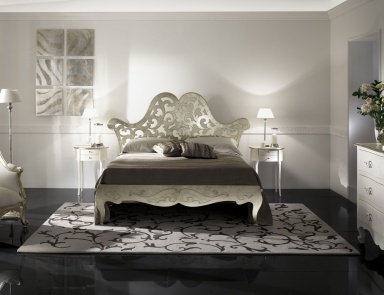 Bed with shaped headboard Berger, Cantori