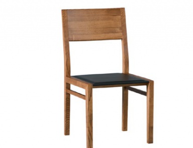 Chair in leather upholstery, Oliver B