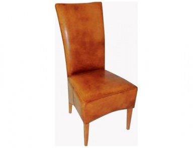 Chair in leather upholstery, Oliver B
