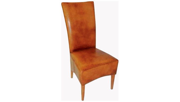 Chair in leather upholstery, Oliver B