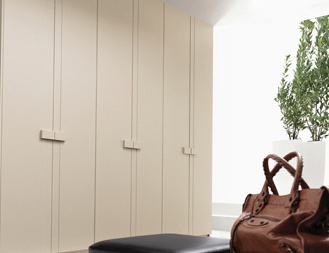 Wardrobe on a frame of solid wood, MDF and tamburino Nilo, Benedetti