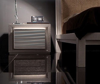 Nightstands bedside on a frame of solid wood or MDF Oasi, Benedetti