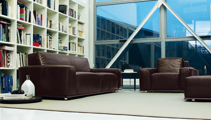 Two seater sofa with a hidden frame, Contempo