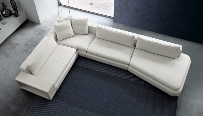 Corner sofa with a hidden frame, Contempo