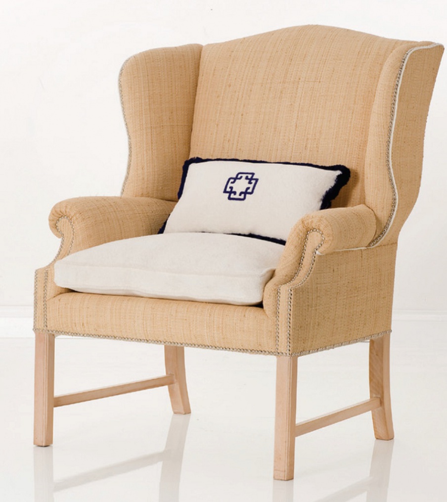 Chair with high back and armrests, Chelini