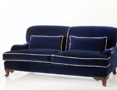 Double sofa on figured legs, Chelini