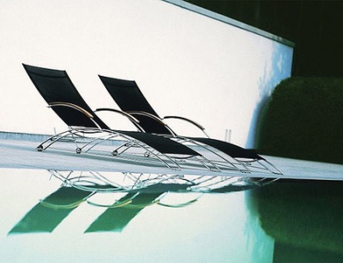 Deck chair on a frame of steel, Royal Botania