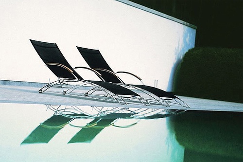 Deck chair on a frame of steel, Royal Botania