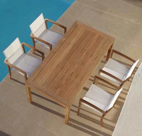 Dining set with rectangular table, Royal Botania