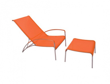 Chair with foot bench, Royal Botania (armchair with pouf)