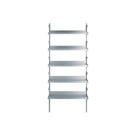 System of shelves for books made of aluminum Alphamuro alphamuro1, Alias