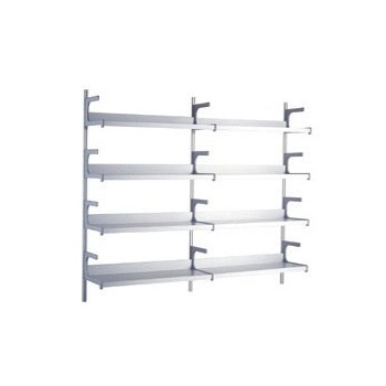 The system of shelves to store books made of anodized aluminum Alphamuro alphamuro2, Alias 