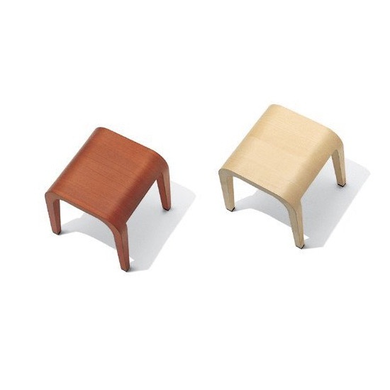 Stool with body made of wood and veneer wood Laleggera, Alias