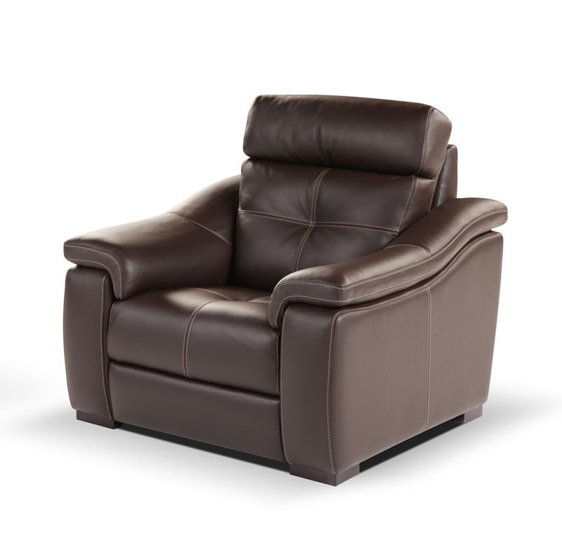 Chair in leather upholstery, Calia Italia
