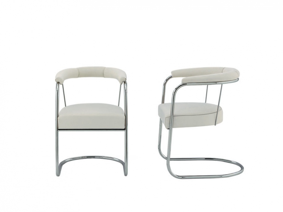 Chair with a frame made of metal tubes Museum, Alivar 