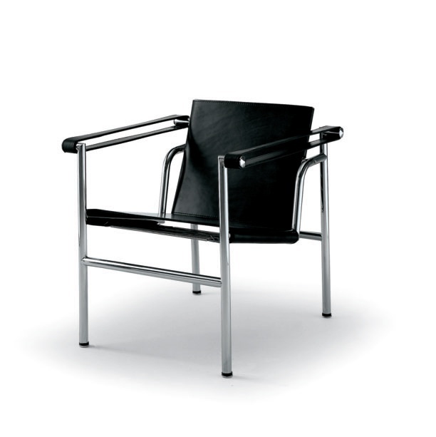 Armchair with frame of chromed steel Museum, Alivar 