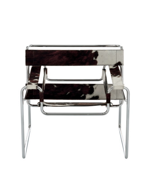 Chair with frame of steel tubes Museum, Alivar 