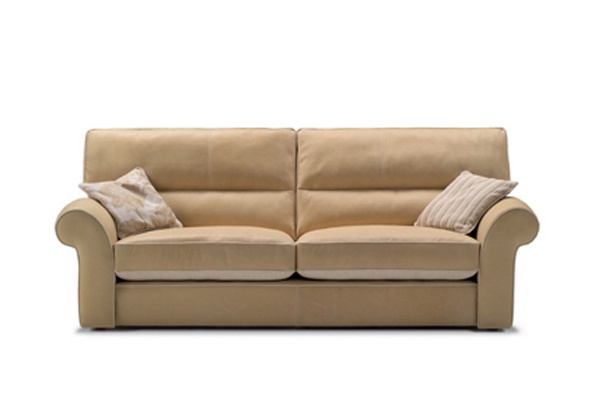 Two seater sofa with rounded armrests, Calia Italia