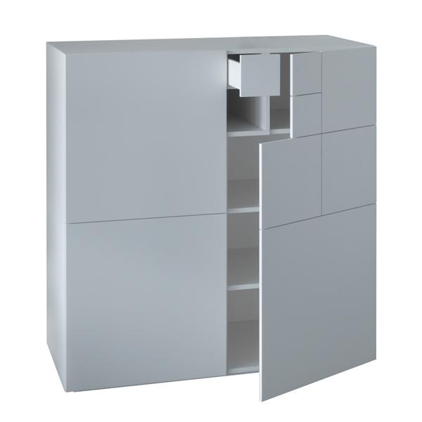 A chest of drawers with hinged doors, Conchiglia - Lema